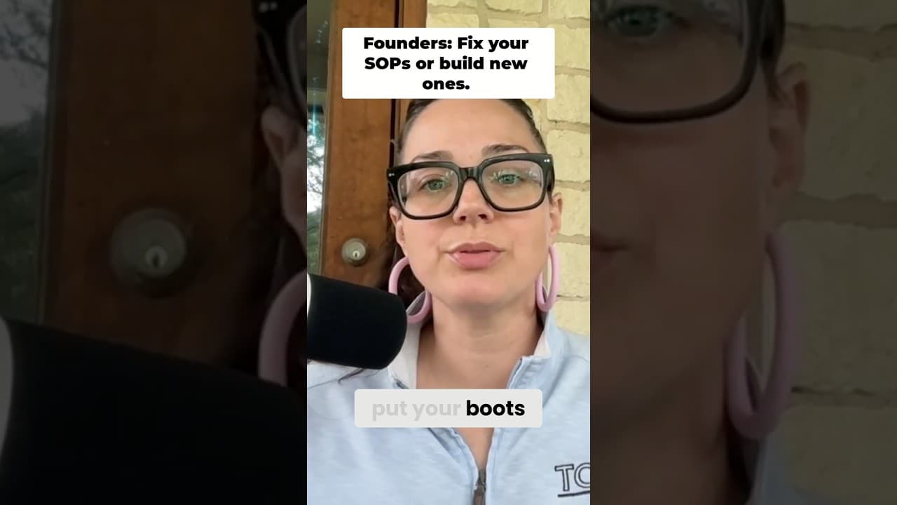 Grab Your Boots, We're Fixing SOPs for Scaling Success